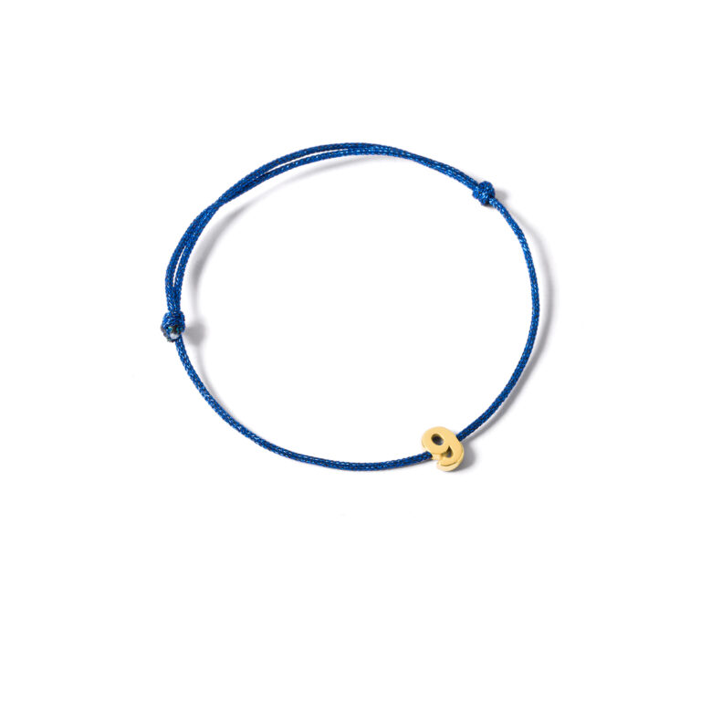 Gold bracelet number nineG
