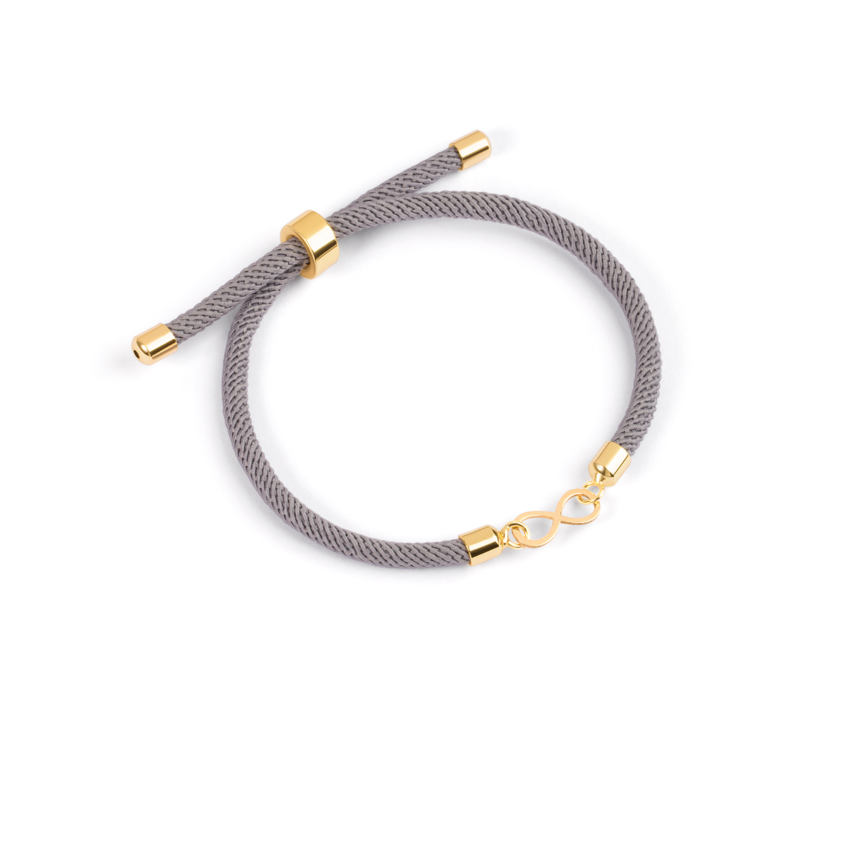 Gold bracelet with infinite textureG