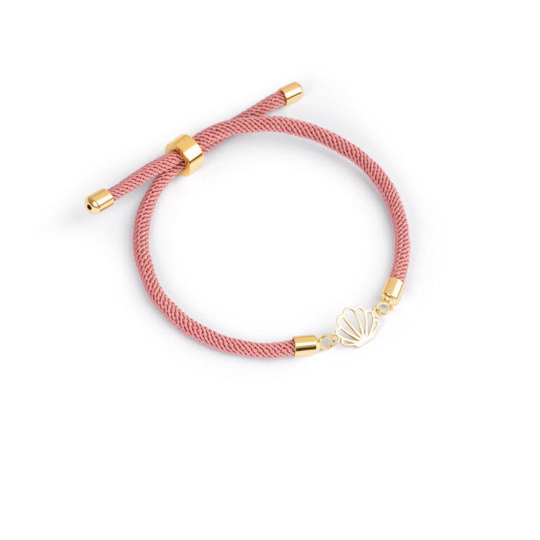 Gold bracelet with shell designG