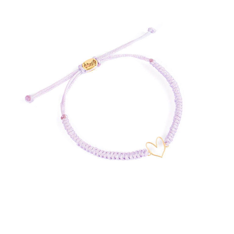 Gold bracelet woven from your empty heartG