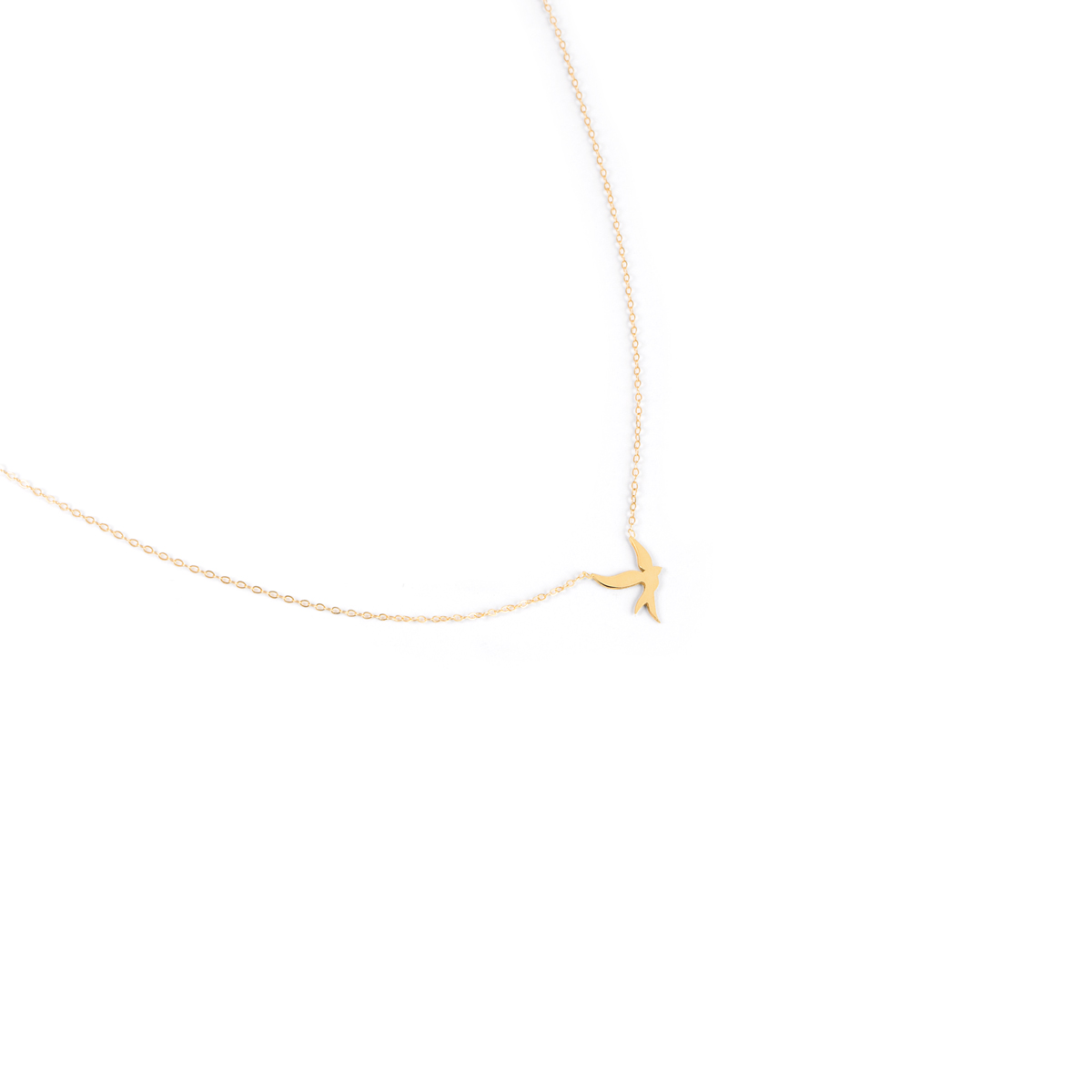 Golden swallow necklaceG