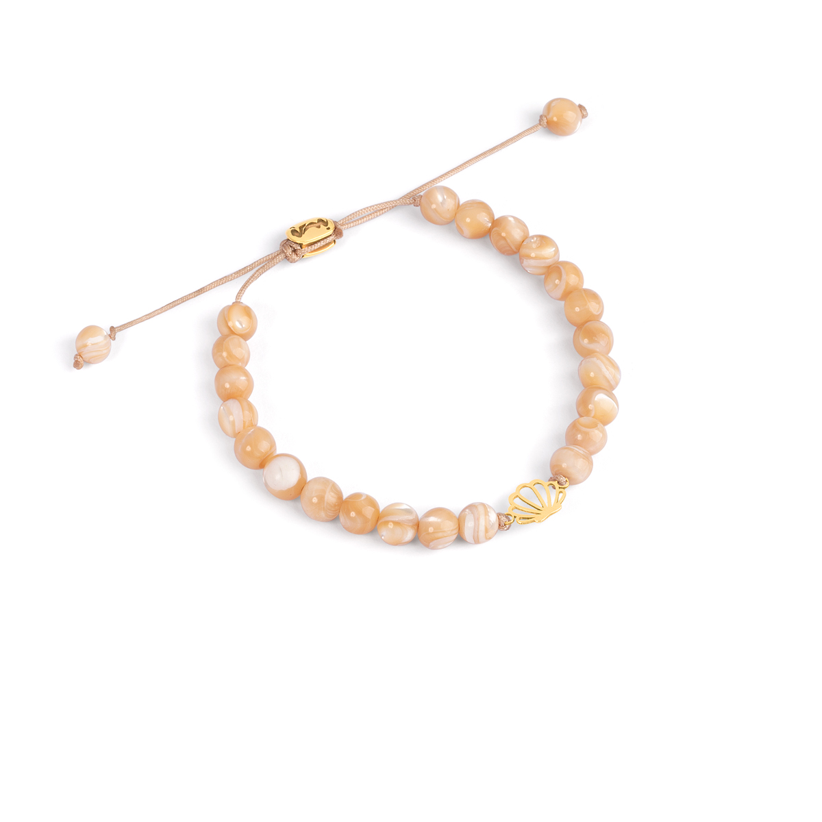 Shell design gold braceletG