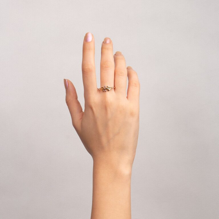 انگشتر طلا چهار لونا مدلین گالری طلا پرسته