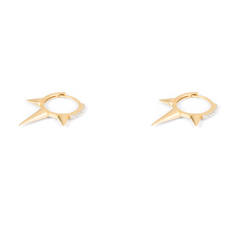 گوشواره طلا نگین دار تیدا گالری طلا پرسته