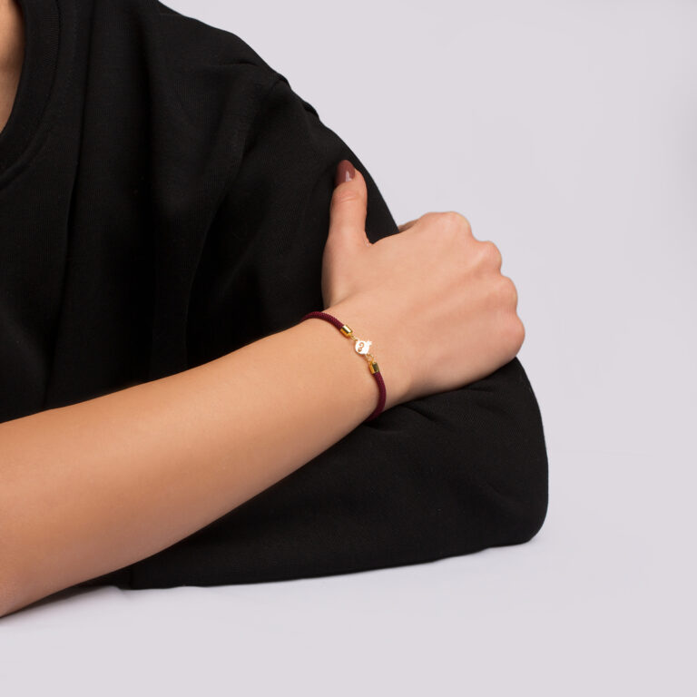 دستبند طلا بافت انار گالری طلا پرسته