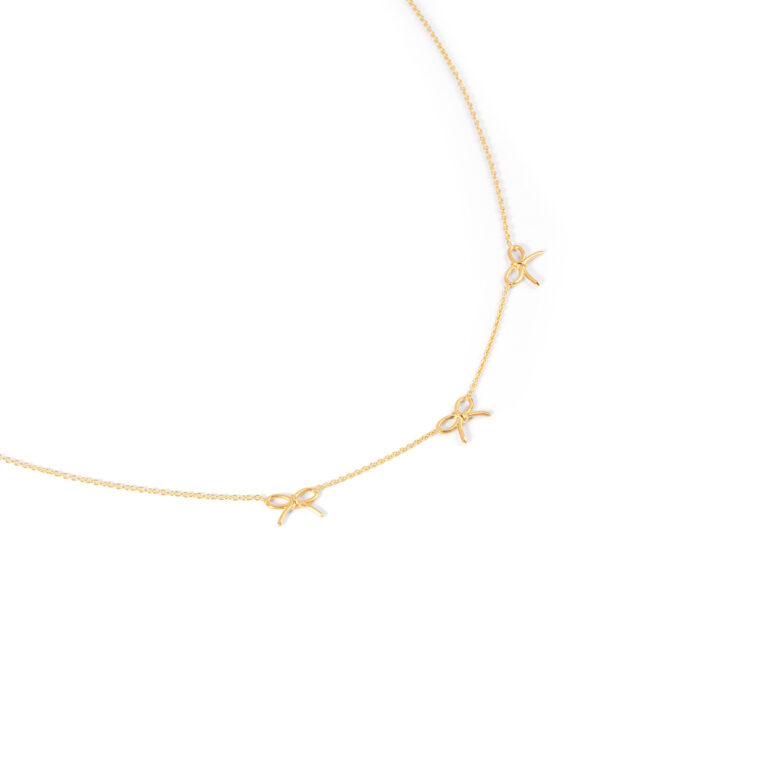 گردنبند طلا پاپیون گالری طلا پرسته