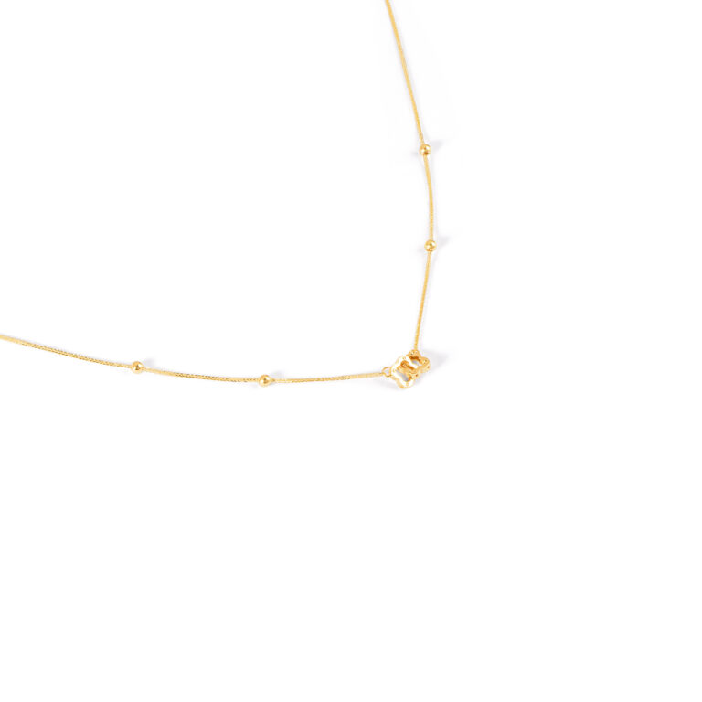 گردنبند طلا ونکلیف گوی گالری طلا پرسته