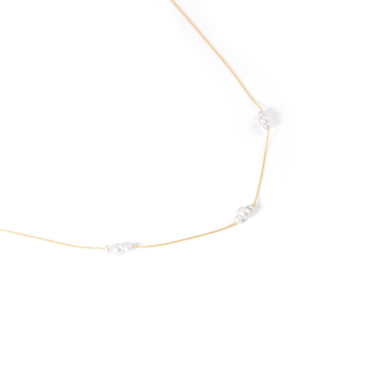 گردنبند طلا مروارید زینورا گالری طلا پرسته