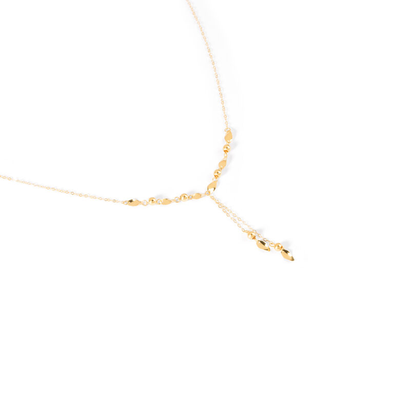 گردنبند طلا پولکی شانیکا گالری طلا پرسته