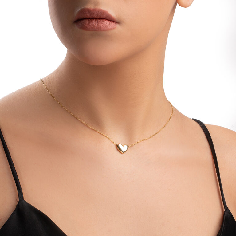 گردنبند طلا قلب دِلیسا گالری طلا پرسته