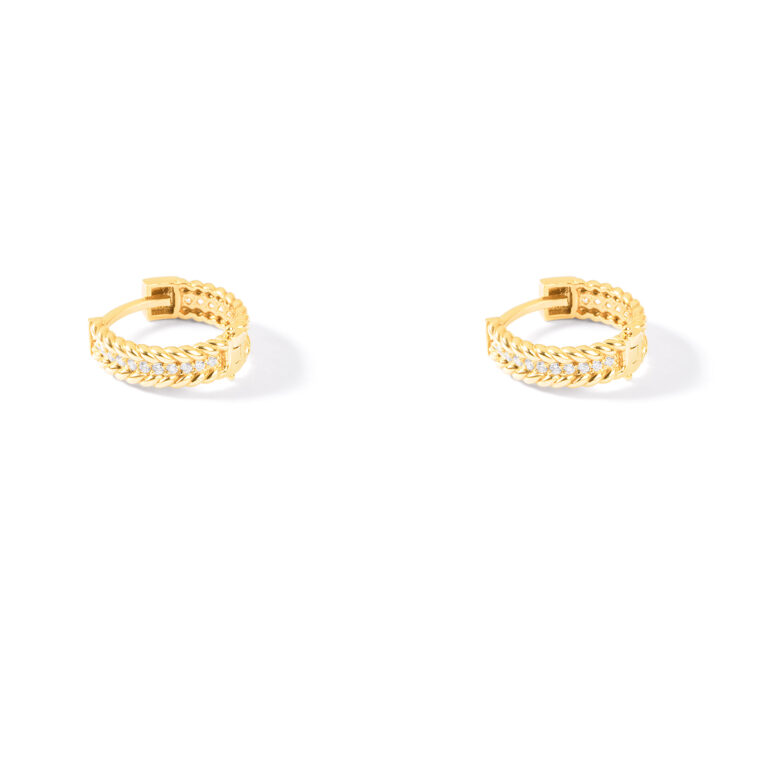 گوشواره طلا حلقه ای شارین