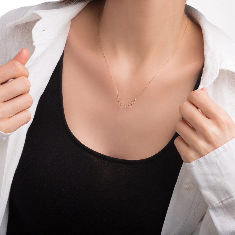 گردنبند طلا ونکلیف گالری طلا پرسته