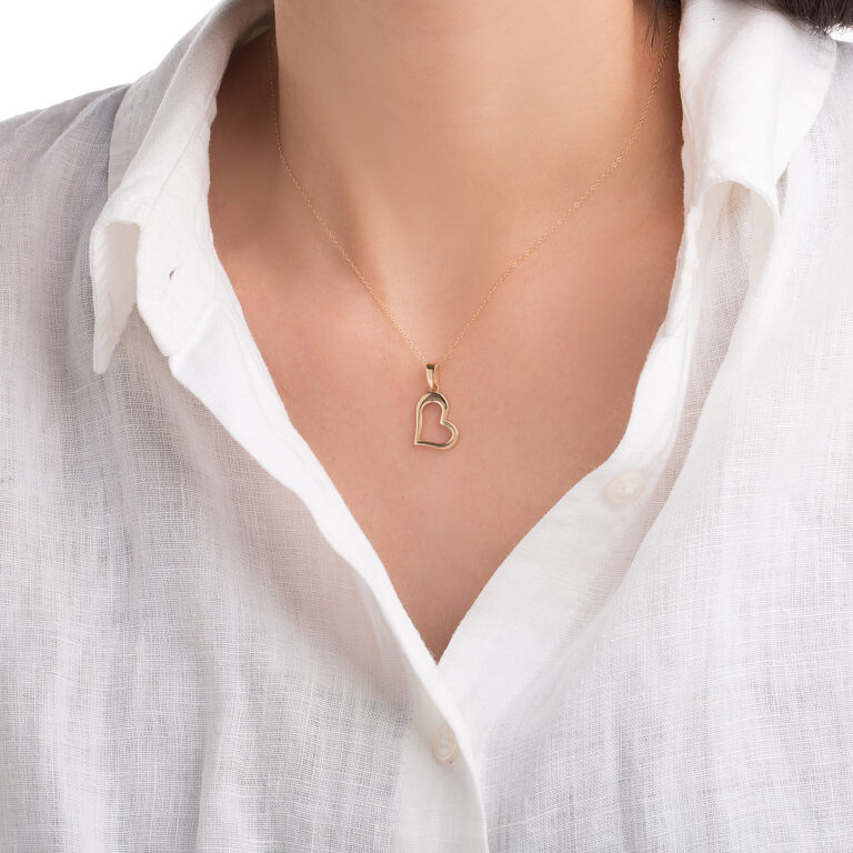 آویز طلا قلب گالری طلا پرسته