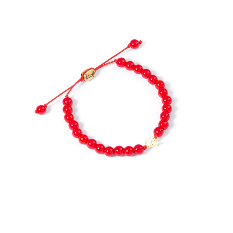 دستبند طلا سنگی قلب و کبوتر گالری طلا پرسته