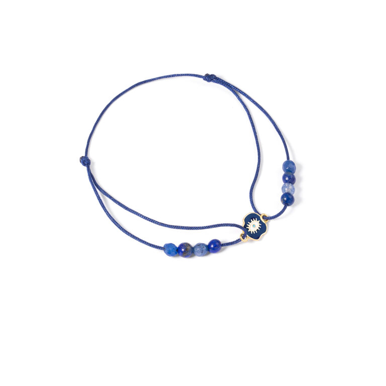 دستبند طلا بافت مینا کاری چشم گالری طلا پرسته