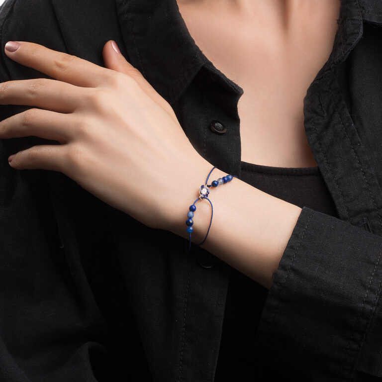 دستبند طلا بافت مینا کاری چشم گالری طلا پرسته