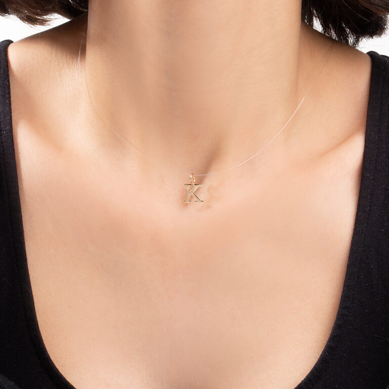 گردنبند طلا حرف K گالری طلا پرسته