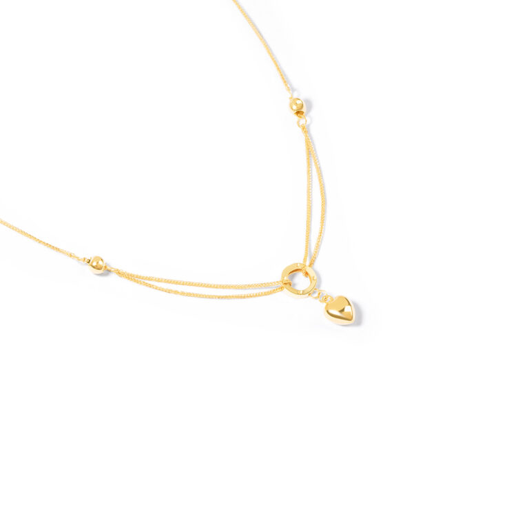 گردنبند طلا حلقه قلب گالری طلا پرسته