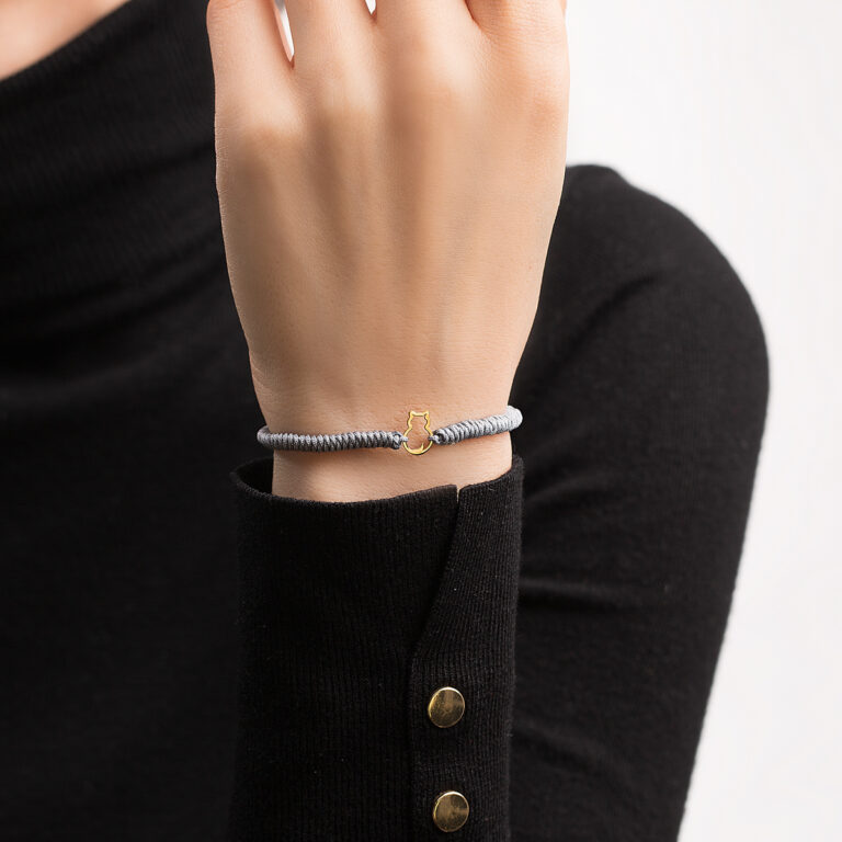 دستبند طلا بافت پیشی گالری طلا پرسته