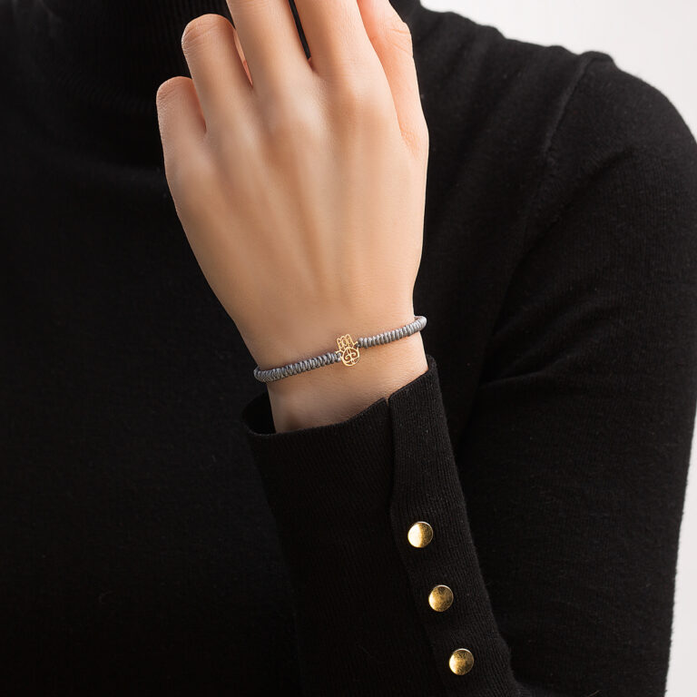 دستبند طلا بافت دست همسا گالری طلا پرسته