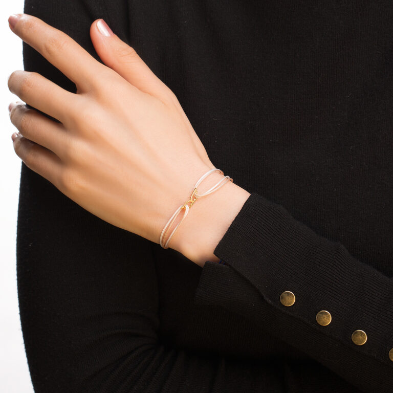 دستبند طلا بافت بال فرشته گالری طلا پرسته