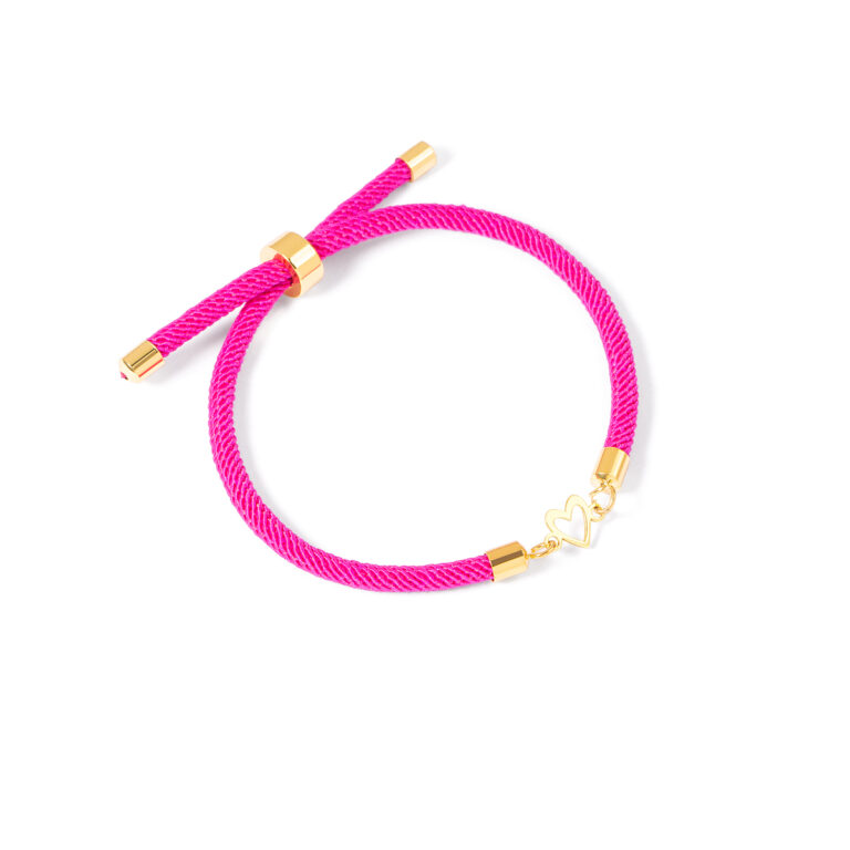 دستبند طلا بافت قلب گالری طلا پرسته