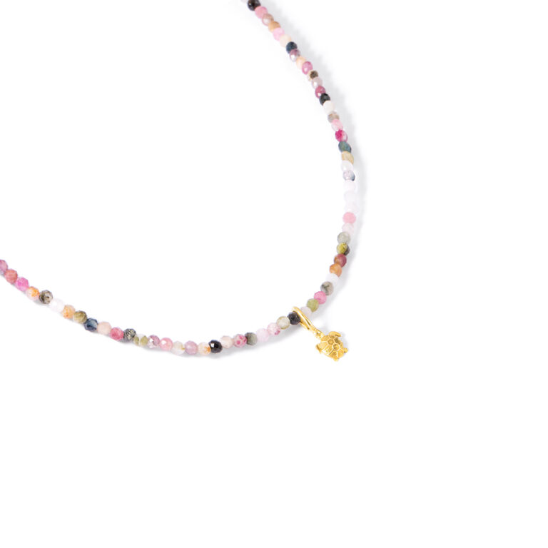 گردنبند طلا سنگی لاک پشت گالری طلا پرسته