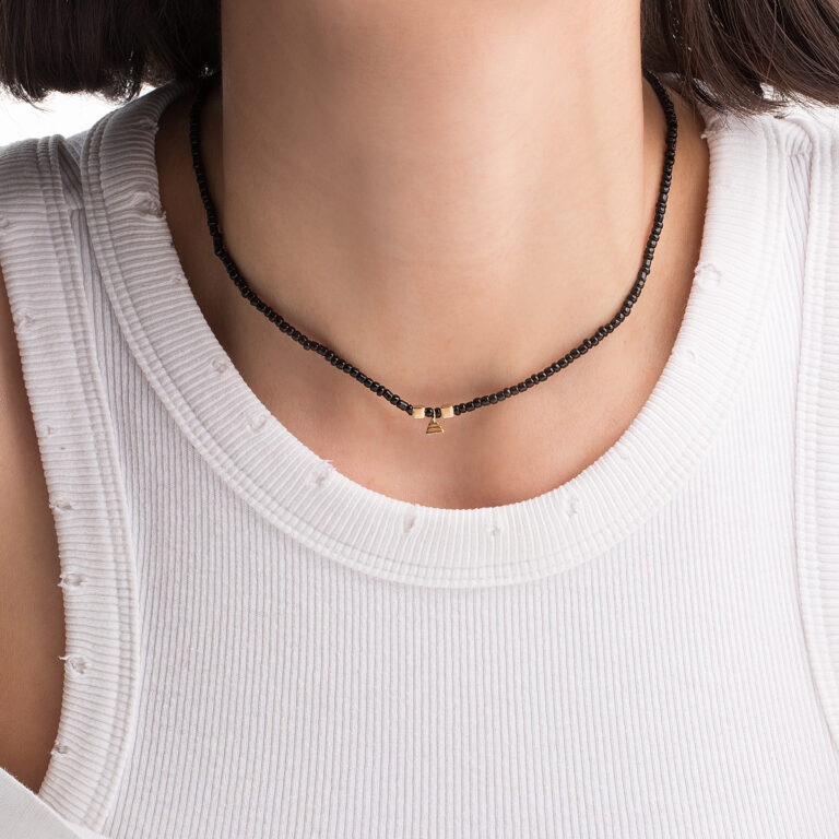 گردنبند طلا سنگی هرم گالری طلا پرسته