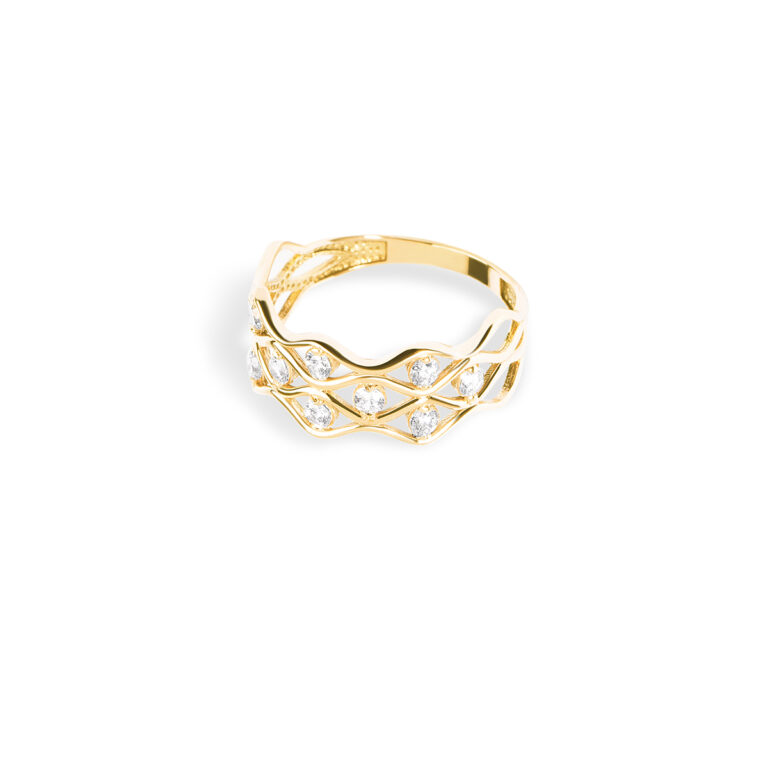 انگشتر طلا نگین دار گلامور گالری طلا پرسته