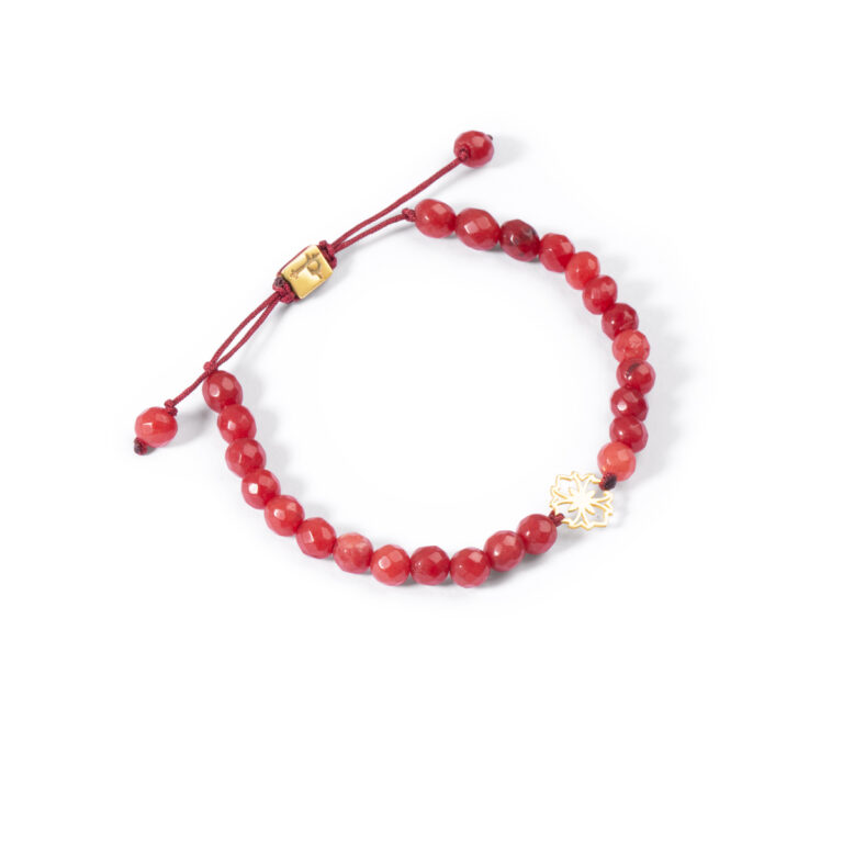 دستبند طلا سنگی گل گالری طلا پرسته