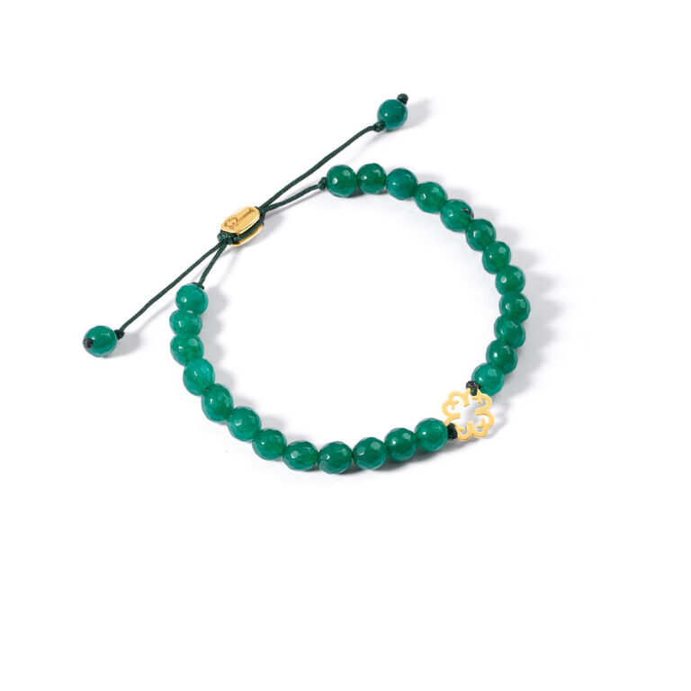 دستبند طلا سنگی شبدر گالری طلا پرسته