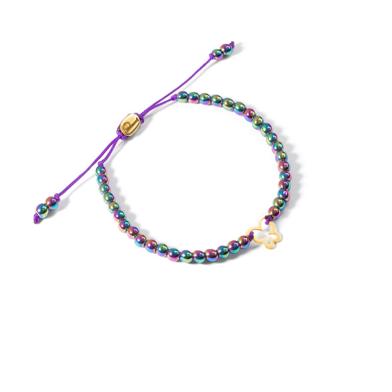 دستبند طلا سنگی پروانه گالری طلا پرسته