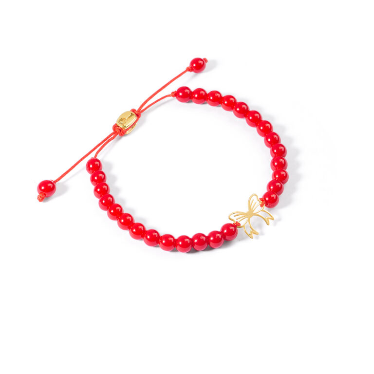 دستبند طلا سنگی پاپیون گالری طلا پرسته