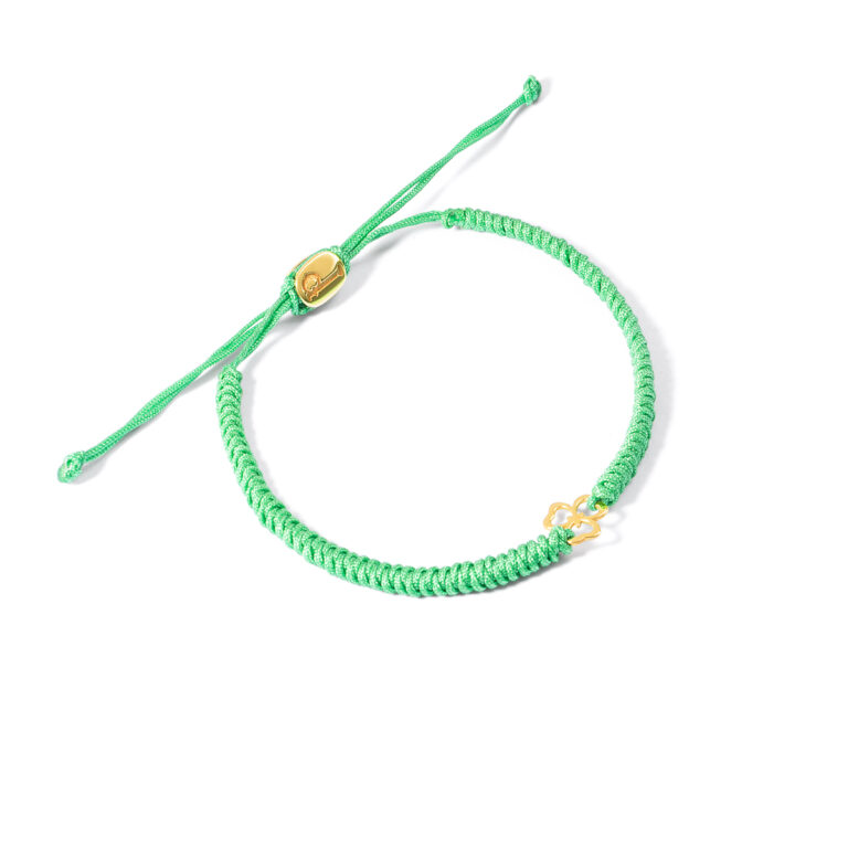 دستبند طلا بافت شبدر گالری طلا پرسته