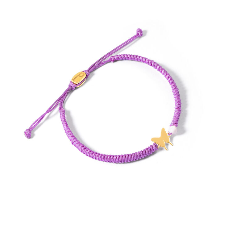 دستبند طلا بافت پروانه گالری طلا پرسته