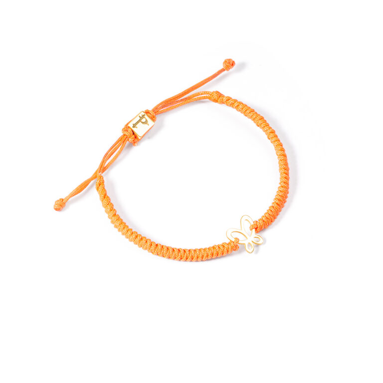 دستبند طلا بافت پروانه گالری طلا پرسته