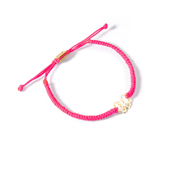 دستبند طلا بافت پاپیون گالری طلا پرسته