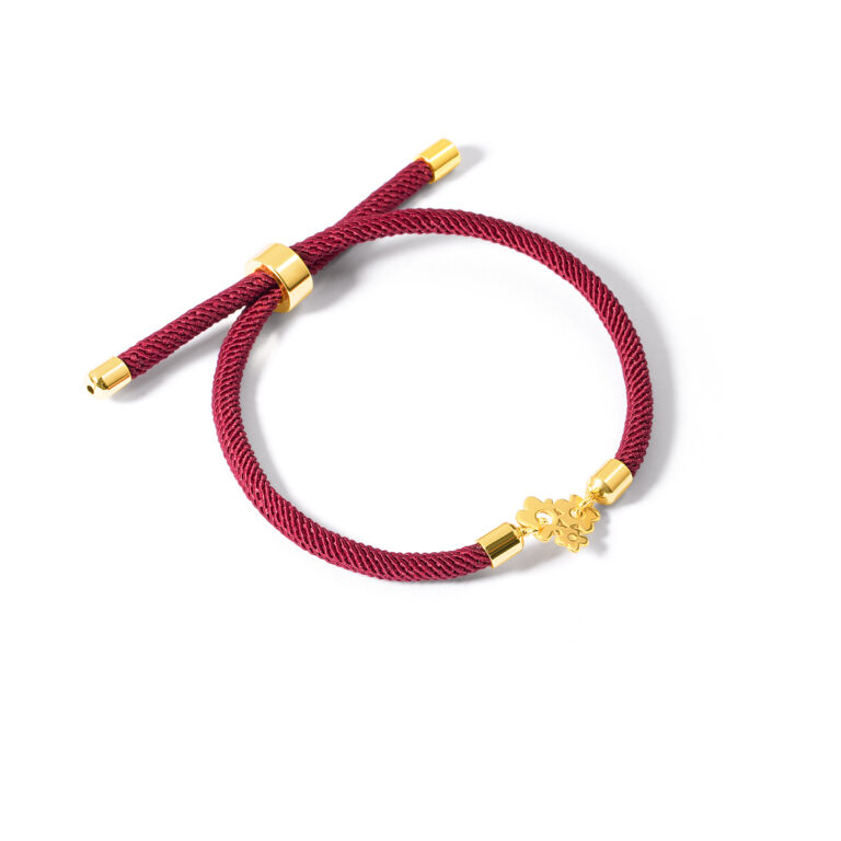 دستبند طلا بافت شکوفه گالری طلا پرسته