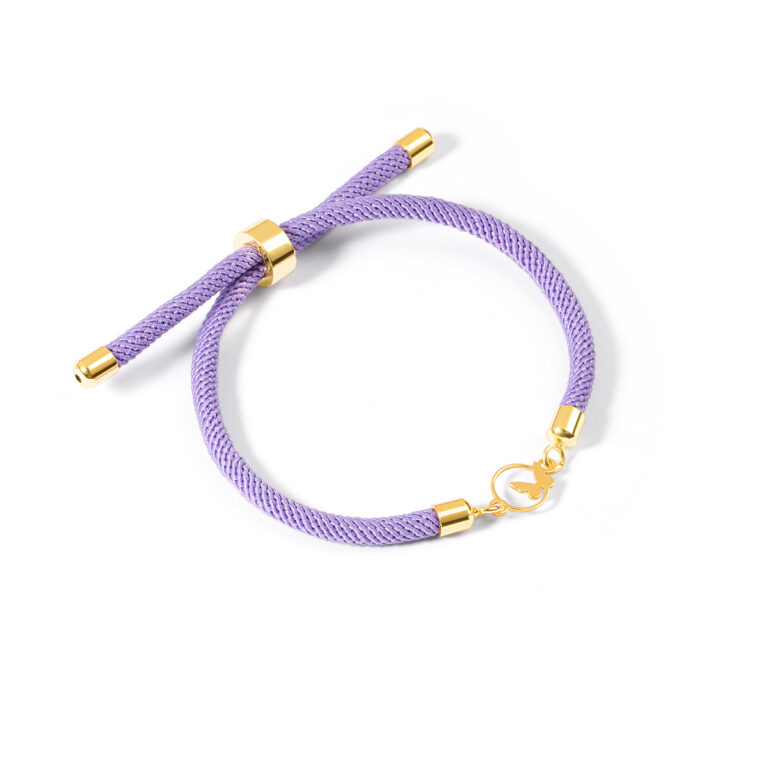 دستبند طلا بافت دایره پروانه گالری طلا پرسته