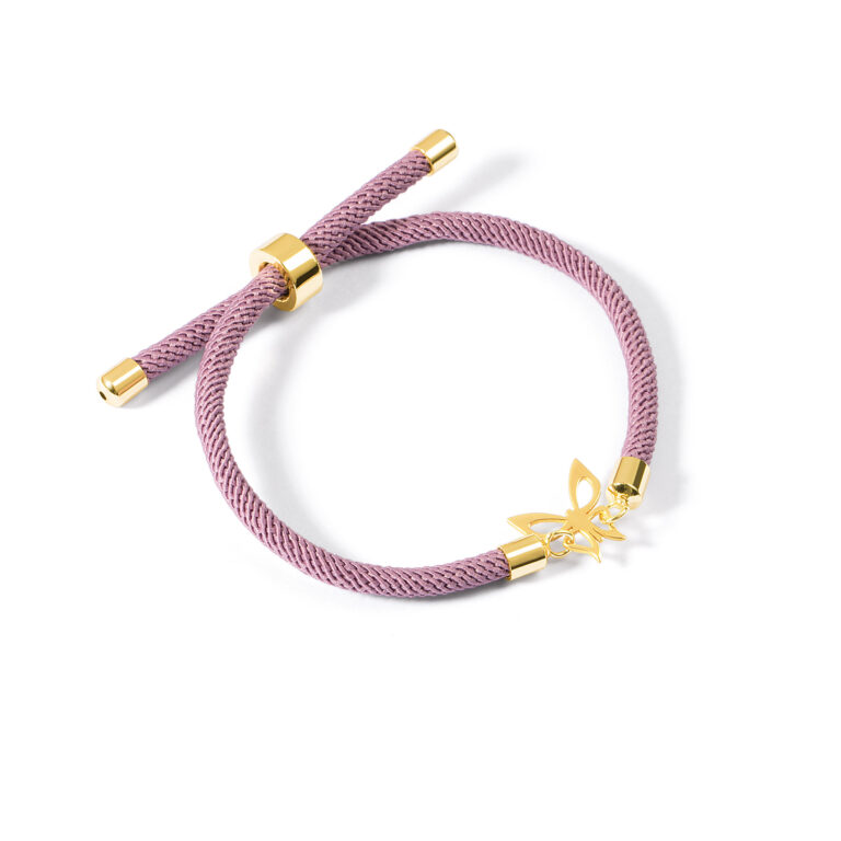 دستبند طلا بافت پروانه گالری طلا پرسته