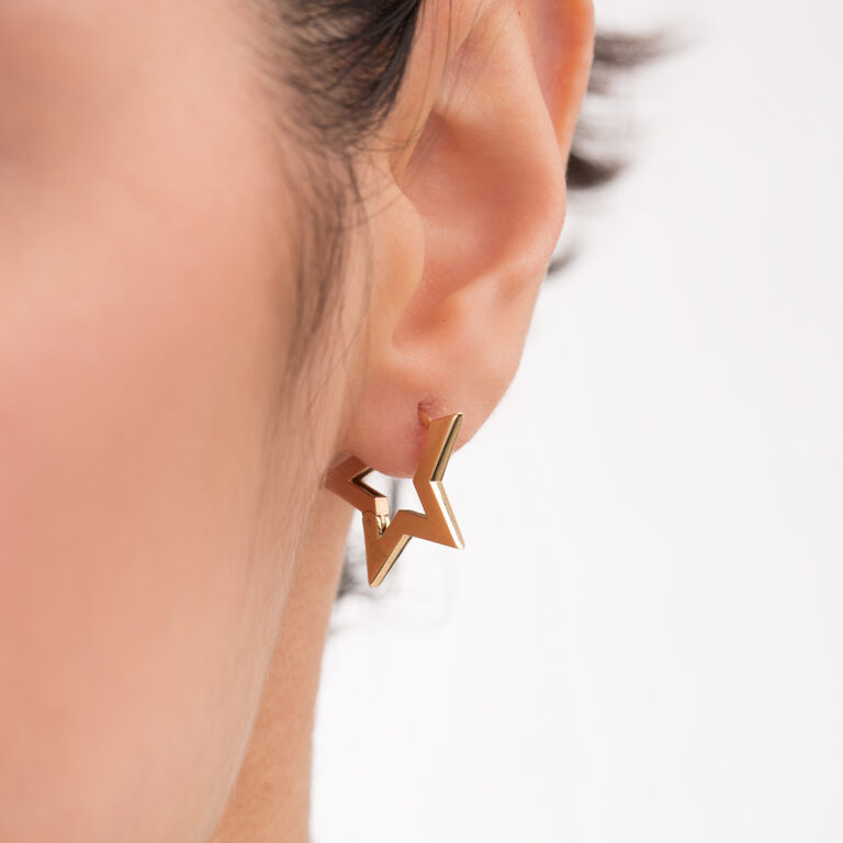 گوشواره طلا ستاره گالری طلا پرسته