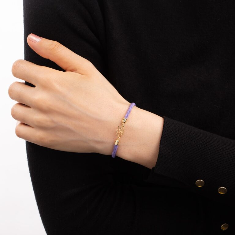 دستبند طلا بافت لوتوس گالری طلا پرسته