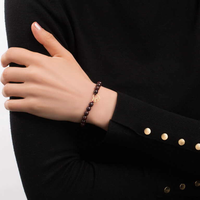 دستبند طلا سنگی طلوع عشق گالری طلا پرسته