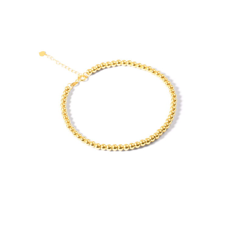 دستبند طلا زنجیری فول گوی گالری طلا پرسته