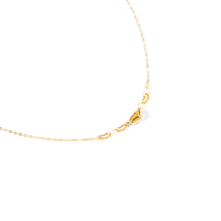 گردنبند طلا زنجیره عشق گالری طلا پرسته