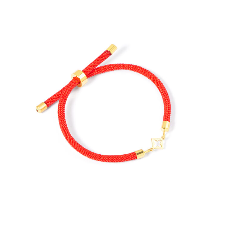 دستبند طلا بافت شبدر گالری طلا پرسته