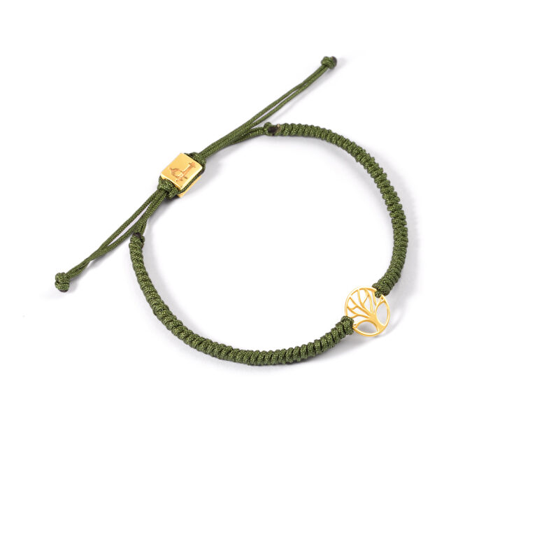 دستبند طلا بافت درخت زندگی گالری طلا پرسته