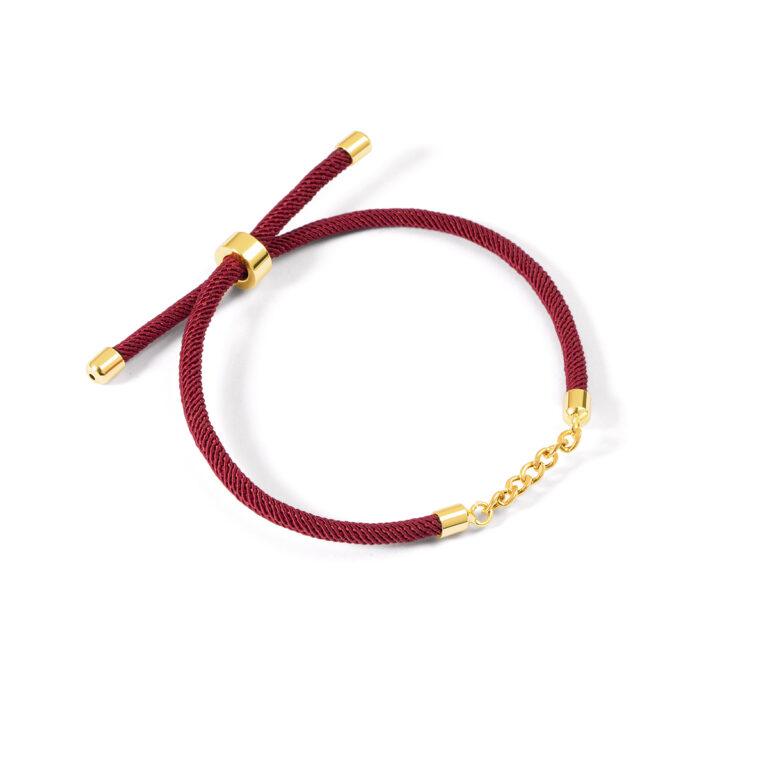 دستبند طلا بافت کارتیه زرشکی گالری طلا پرسته