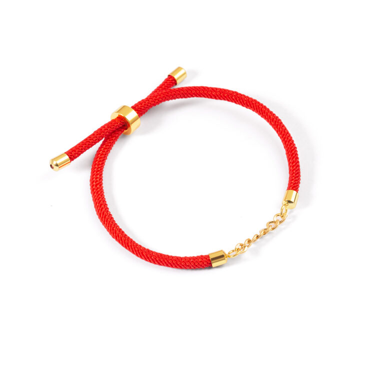 دستبند طلا بافت کارتیه قرمز گالری طلا پرسته