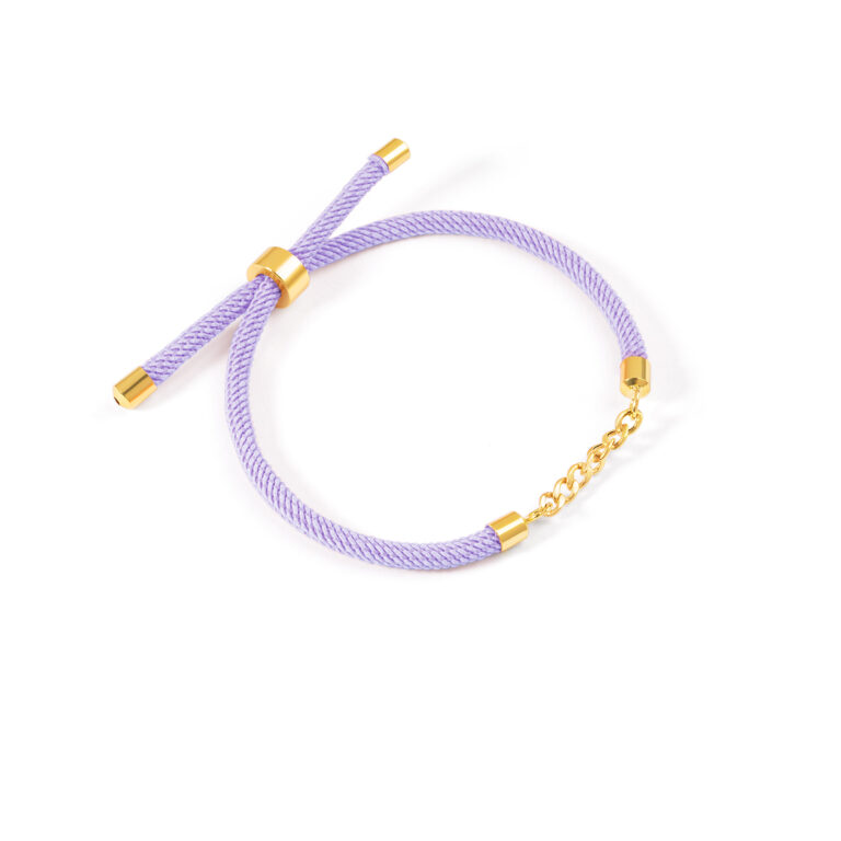 دستبند طلا بافت کارتیه بنفش گالری طلا پرسته